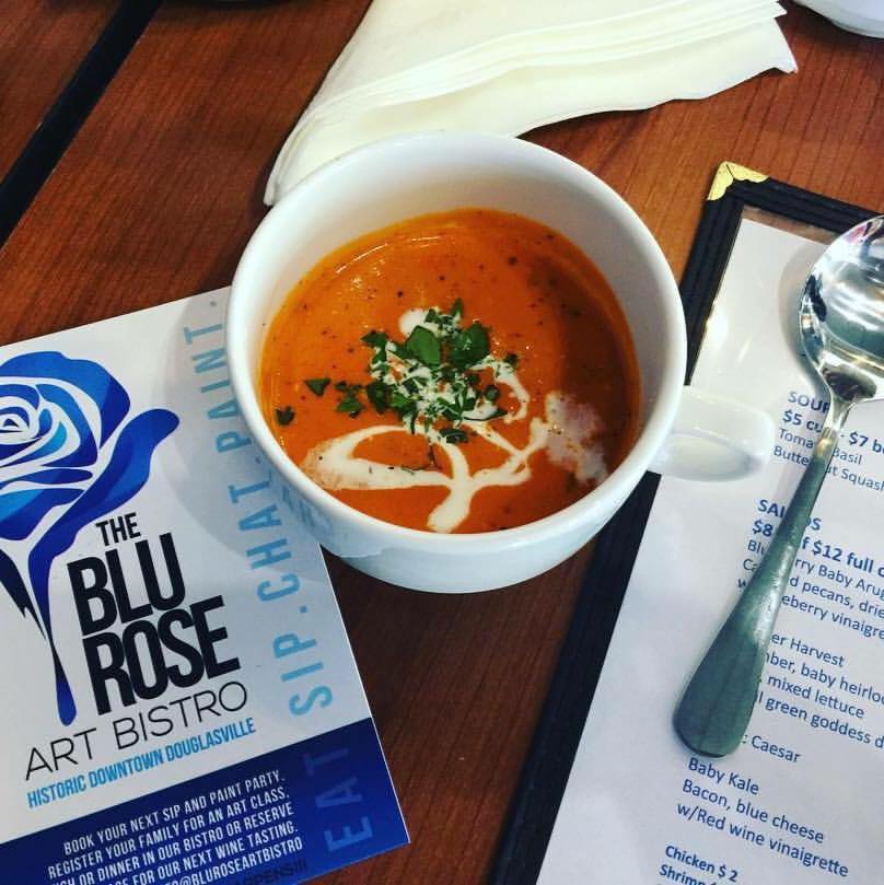 Soup at Blu Rose Art Bistro