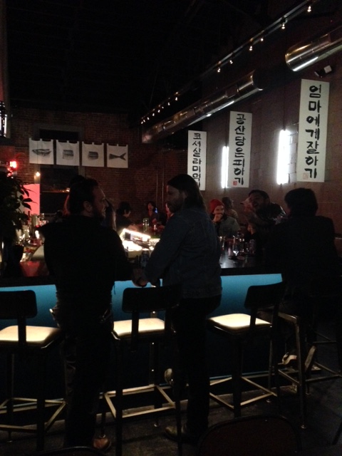 Patrons seated at Gaja Korean Bar