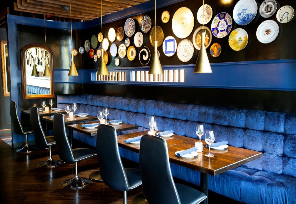 Inky blue decor at The Consulate